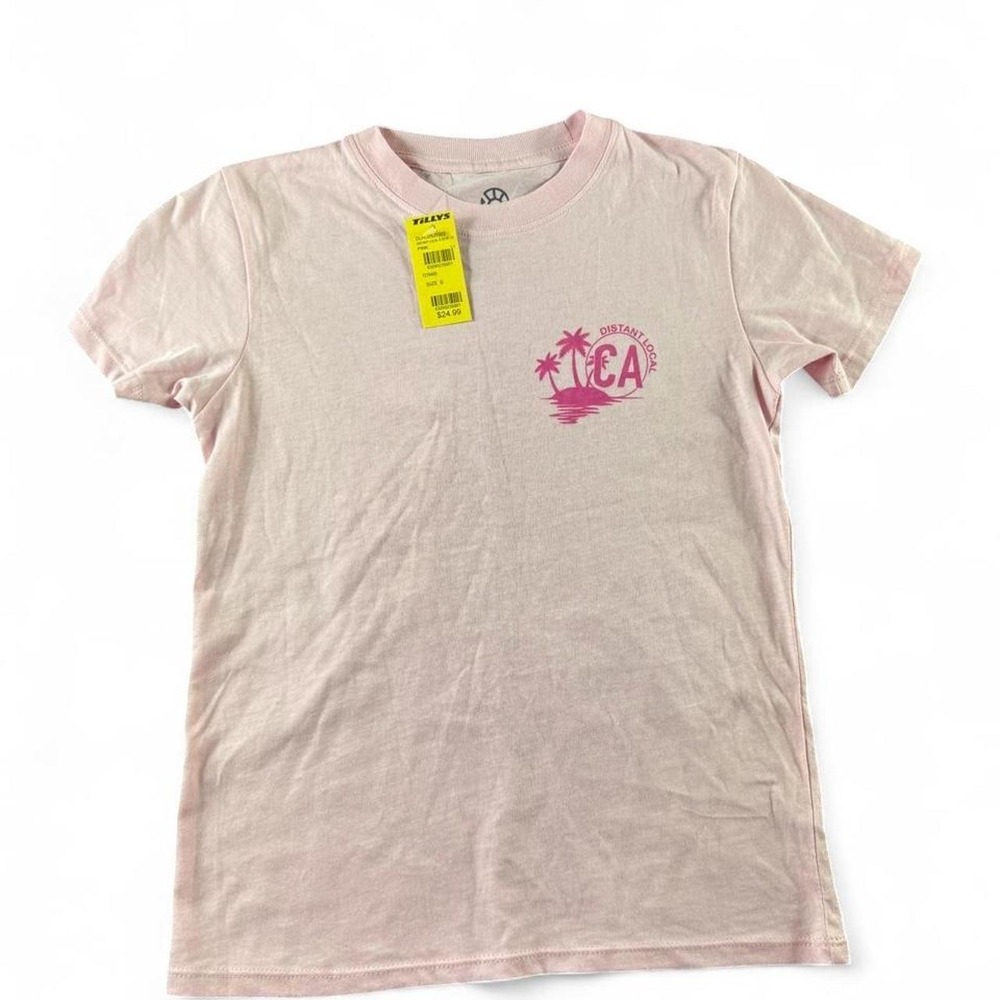 NWT - Tilly's Kids Pink Graphic T Shirt